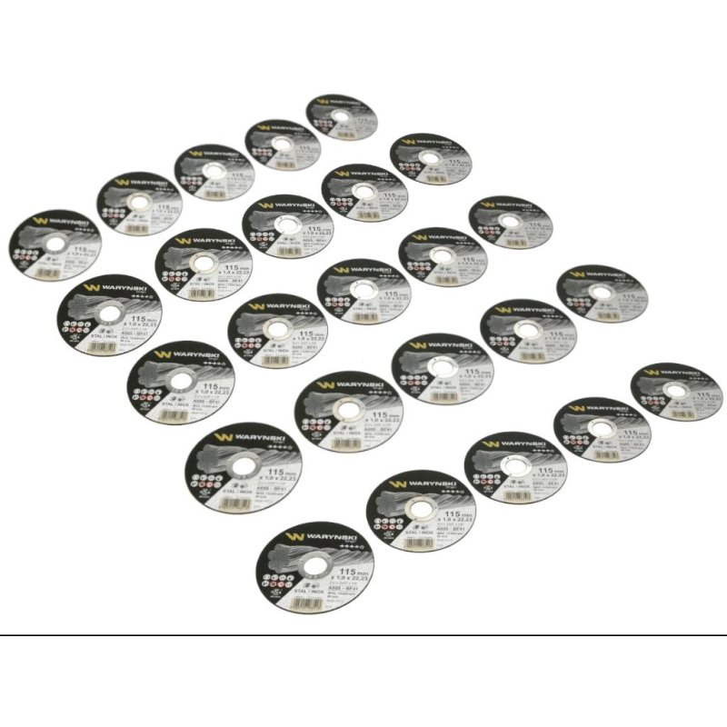 Tarcza do cięcia metalu 115 x1.0 x22.23 mm wielopak Waryński (sprzedawana po 25 szt)