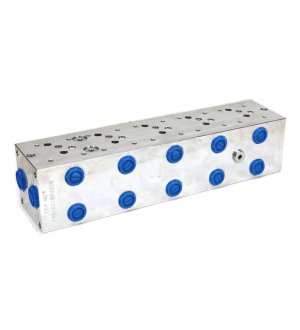 Płyta NG10 cetop 5- 5 sekcyjna (z zaworem przelewowym 50-380 bar) do elektrozaworów DL5