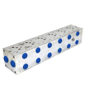 Płyta NG10 cetop 5- 6 sekcyjna (z zaworem przelewowym 50-380 bar) do elektrozaworów DL5