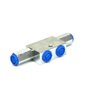 Zawór zwrotny bliźniaczy sterowany VBPDE 1/2" - 360bar - 50l/min - (zamek hydrauliczny)