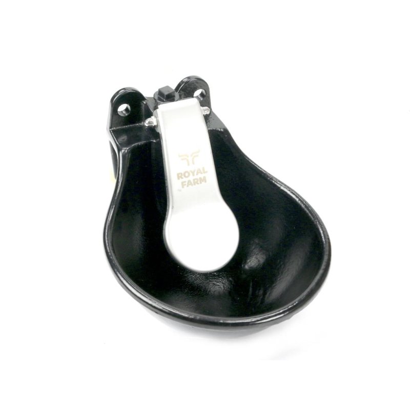 Poidło miskowe żeliwne z językiem ze stali nierdzewnej Czarne 1.5l ROYAL FARM ( sprzedawane po 2 )