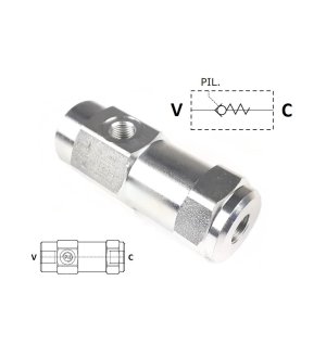 Zawór zwrotny sterowany liniowy 3/8"