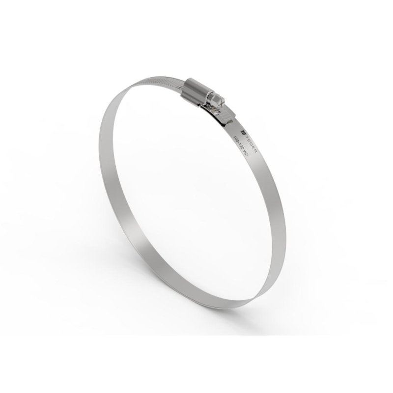 Opaska zaciskowa wzmocniona 100-120 ślimakowa (obejma W2 - stal nierdzewna) szerkość 12mm TEGER ( sprzedawane po 10 )