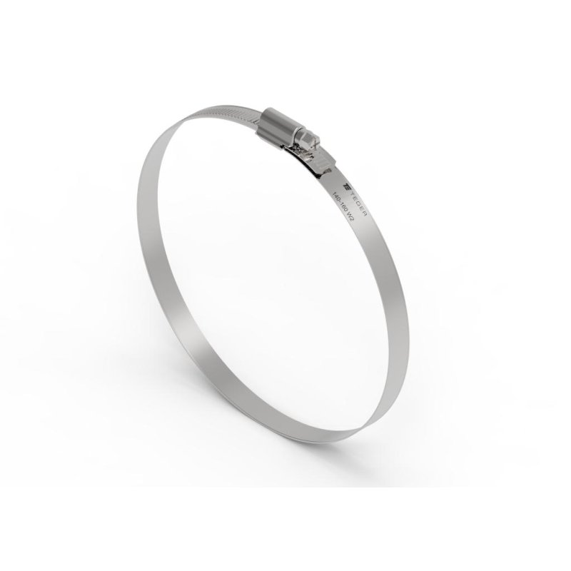 Opaska zaciskowa wzmocniona 140-160 ślimakowa (obejma W2 - stal nierdzewna) szerkość 12mm TEGER ( sprzedawane po 10 )