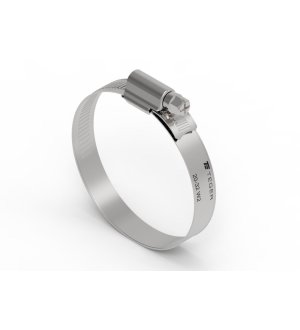 Opaska zaciskowa wzmocniona 20-32 ślimakowa (obejma W2 - stal nierdzewna) szerkość 12mm TEGER ( sprzedawane po 50 )