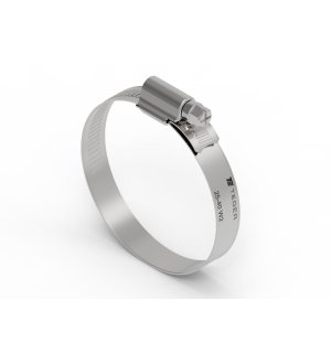 Opaska zaciskowa wzmocniona 25-40 ślimakowa (obejma W2 - stal nierdzewna) szerkość 12mm TEGER ( sprzedawane po 50 )
