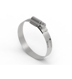 Opaska zaciskowa wzmocniona 30-45 ślimakowa (obejma W2 - stal nierdzewna) szerkość 12mm TEGER ( sprzedawane po 50 )