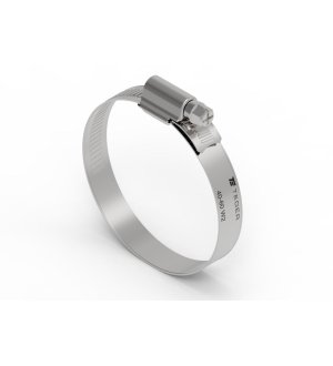 Opaska zaciskowa wzmocniona 40-60 ślimakowa (obejma W2 - stal nierdzewna) szerkość 12mm TEGER ( sprzedawane po 50 )
