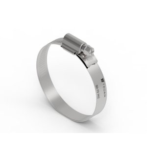 Opaska zaciskowa wzmocniona 50-70 ślimakowa (obejma W2 - stal nierdzewna) szerkość 12mm TEGER ( sprzedawane po 25 )