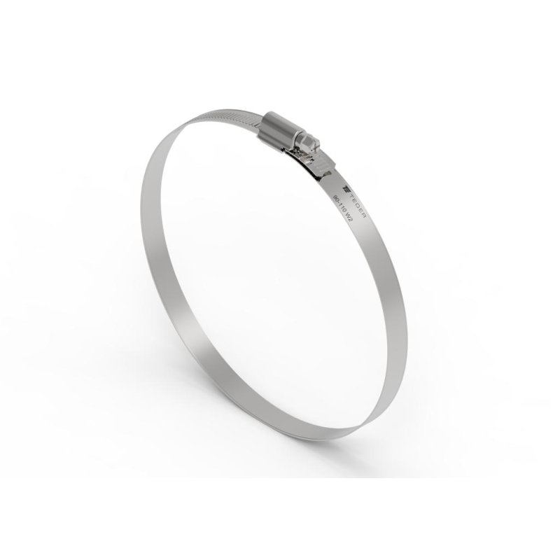 Opaska zaciskowa wzmocniona 90-110 ślimakowa (obejma W2 - stal nierdzewna) szerkość 12mm TEGER ( sprzedawane po 10 )