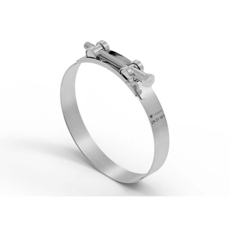 Opaska zaciskowa GBS 29-31 (obejma W1 - stal ocynkowana) szerkość 20mm TEGER ( sprzedawane po 10 )