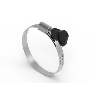 Opaska zaciskowa z pokrętłem 16-25 ślimakowa (obejma W2 - stal nierdzewna) szerkość 9mm TEGER ( sprzedawane po 50 )