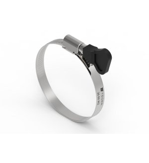 Opaska zaciskowa z pokrętłem 35-50 (32-50) ślimakowa (obejma W2 - stal nierdzewna) szerkość 9mm TEGER ( sprzedawane po 50 )