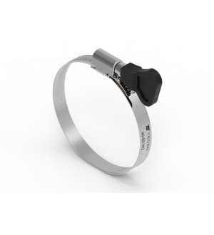 Opaska zaciskowa z pokrętłem 40-60 ślimakowa (obejma W2 - stal nierdzewna) szerkość 9mm TEGER ( sprzedawane po 50 )