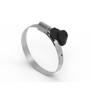 Opaska zaciskowa z pokrętłem 50-70 ślimakowa (obejma W2 - stal nierdzewna) szerkość 9mm TEGER ( sprzedawane po 25 )