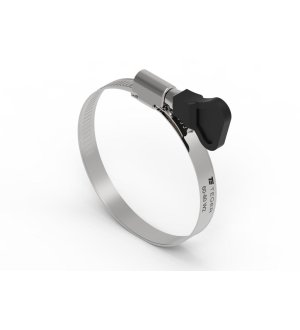 Opaska zaciskowa z pokrętłem 60-80 ślimakowa (obejma W2 - stal nierdzewna) szerkość 9mm TEGER ( sprzedawane po 25 )