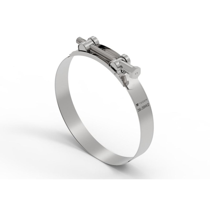 Opaska zaciskowa GBS 36-39 (obejma W2 - stal nierdzewna) szerkość 20mm TEGER ( sprzedawane po 10 )