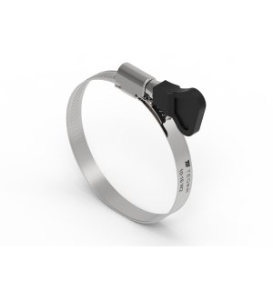 Opaska zaciskowa z pokrętłem 10-16 ślimakowa (obejma W2 - stal nierdzewna) szerkość 9mm (blister) TEGER ( sprzedawane po 15 )