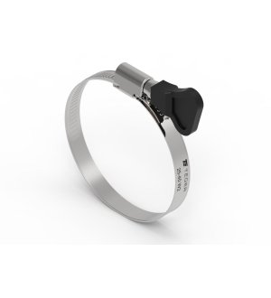 Opaska zaciskowa z pokrętłem 25-40 ślimakowa (obejma W2 - stal nierdzewna) szerkość 9mm (blister) TEGER ( sprzedawane po 10 )