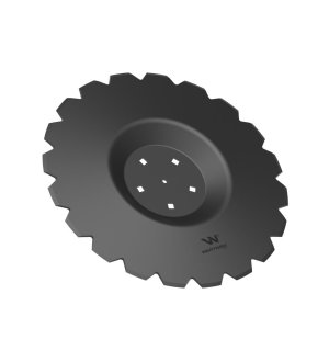 Talerz uzębiony Z-20 fi 510 mocowanie 5/116 przetłoczony grubość 4 mm stal borowa WARYŃSKI R zastosowanie AU/362-510/ 5