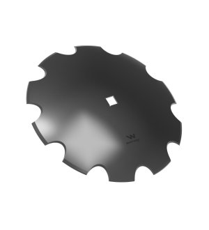 Talerz uzębiony Z-10 fi 610 otwór 35x35 grubość 6 mm stal borowa WARYŃSKI R