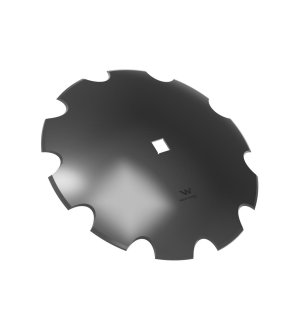 Talerz uzębiony Z-10 fi 660 otwór 40x40 grubość 6mm stal borowa WARYŃSKI R