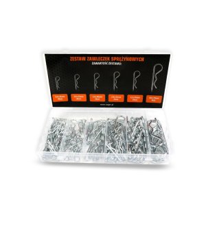 Zestaw zawleczek sprężynowych 150szt. TEGER