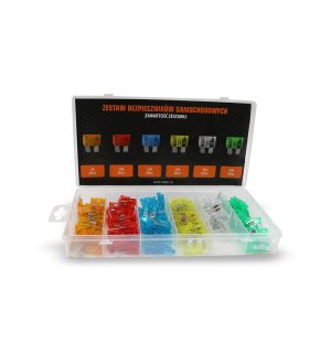 Bezpiecznik, zestaw bezpieczników samochodowych 120szt. TEGER