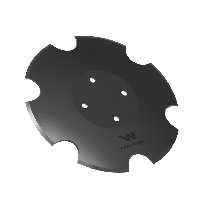 Talerz uzębiony fi 330 otwór 4x98 stal borowa WARYŃSKI R