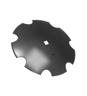 Talerz uzębiony Z-7 fi 510 otwór 30x30 stal borowa WARYŃSKI R 1242050040 1279201020