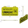 Tabliczka informacyjna UWAGA OGRODZENIE ELEKTRYCZNE Royal Farm