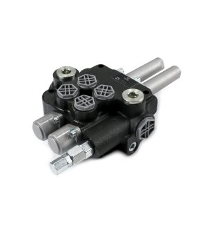 Rozdzielacz hydrauliczny 2-sekcyjny 80L sterowany joystickiem na linkę VOIMA