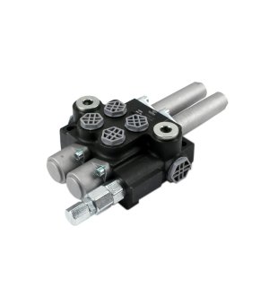 Rozdzielacz hydrauliczny 2-sekcyjny 40L sterowany joystickiem na linkę VOIMA