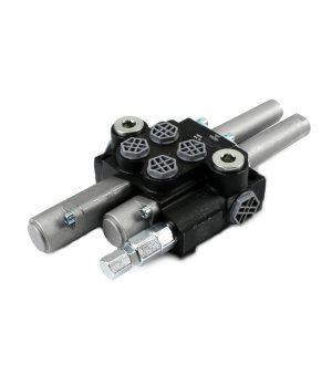 Rozdzielacz hydrauliczny 2-sekcyjny 40L (1-sekcja pływająca) sterowany na linkę VOIMA