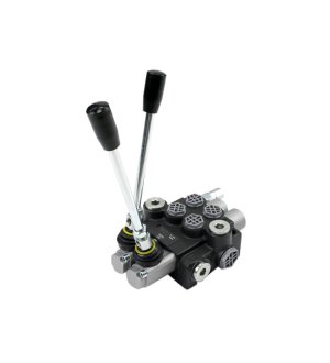 Rozdzielacz hydrauliczny 2-sekcyjny 40L z zatrzaskami VOIMA