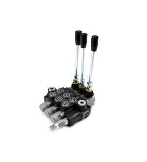 Rozdzielacz hydrauliczny 3-sekcyjny 40L z zatrzaskami VOIMA