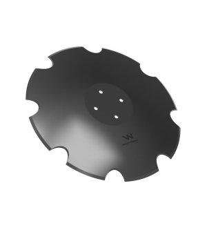 Talerz uzębiony Z-8 fi 510 mocowanie 4/98 grubość 4 stal borowa WARYŃSKI R