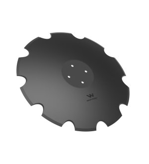 Talerz uzębiony Z-10 fi 560 mocowanie 4/98 grubość 4.5 stal borowa WARYŃSKI R