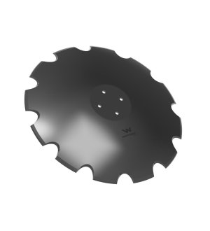 Talerz uzębiony Z-12 fi 610 mocowanie 4/98 grubość 6 stal borowa WARYŃSKI R