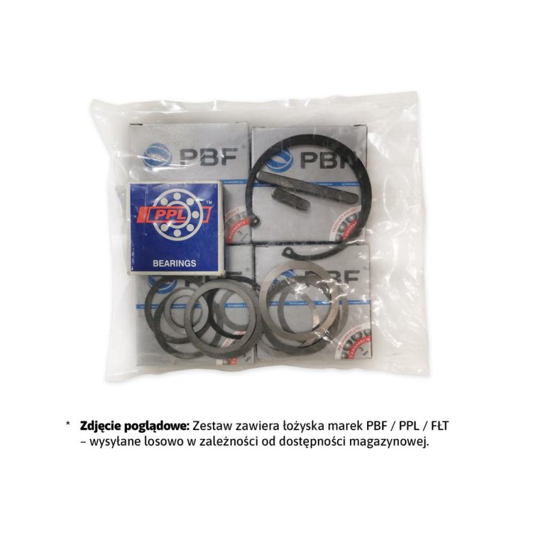 Zestaw naprawczy zespołu tnącego ułożyskowania (słupicy) Kosiarka Rotacyjna Polska Z 105