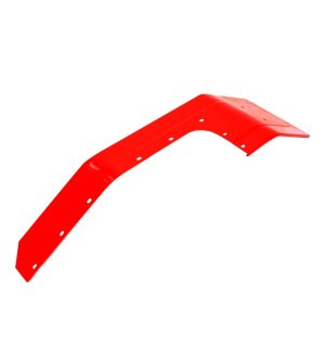 Błotnik lewy przedni napęd kolor czerwony blacha ocynkowana malowany proszkowo 80383160