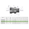 Złączka hydrauliczna calowa AB 1/2" BSP (XKOR) Waryński ( sprzedawane po 2 )