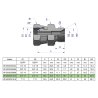 Złączka hydrauliczna calowa AB 3/4" BSP (XKOR) Waryński ( sprzedawane po 2 )