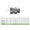 Złączka hydrauliczna calowa AB 1" BSP (XKOR) Waryński