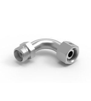 Kolanko hydrauliczne metryczne redukcyjne łukowe AB (XEVW) A-M22x1.5 15L / B-M18x1.5 12L Waryński ( sprzedawane po 10 )