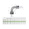 Kolanko hydrauliczne metryczne łukowe AB M18x1.5 12L (XEVW) Waryński ( sprzedawane po 10 )