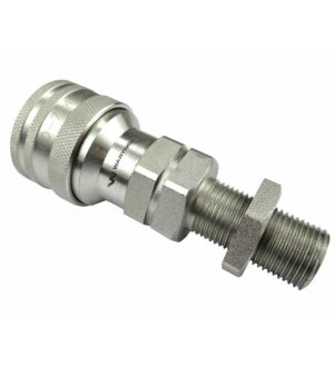 Szybkozłącze hydrauliczne gniazdo long M18x1.5 gwint zewnętrzny EURO (9100818GL) (ISO 7241-A) Waryński  (opakowanie 10szt)