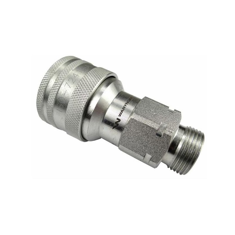 Szybkozłącze hydrauliczne gniazdo M22x1.5 gwint zewnętrzny EURO (9100822G) (ISO 7241-A) Waryński  (opakowanie 10szt)