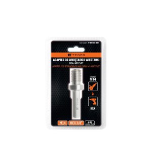 Adapter do wkrętarki i wiertarki M14 HEX 3/8" / TEGER