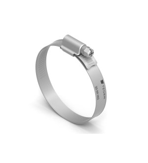 Opaska zaciskowa wzmocniona 32-50 ślimakowa (obejma W2 - stal nierdzewna) szerkość 12mm TEGER, (sprzedawane po 50)